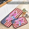 thumbnail image 6 of SKYSONIC Meow Cat Love Kitchen Mats and Rugs Floral American Flag Floor Runner Area Rug Washable Carpet Perfect for Living Room Bedroom Entryway,19.7"x27.6"+19.7"x47.2", 6 of 7