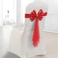 thumbnail image 4 of Daiosportswear Bow Shaped Chair Back,Christmas Tie,90% Polyester+10% Spandex,Stretchy,Plastic Buckle,13-16in Chair Back Width,Easy to Install,Durable,Wedding/formal Occasions,for Festive Events, 4 of 6