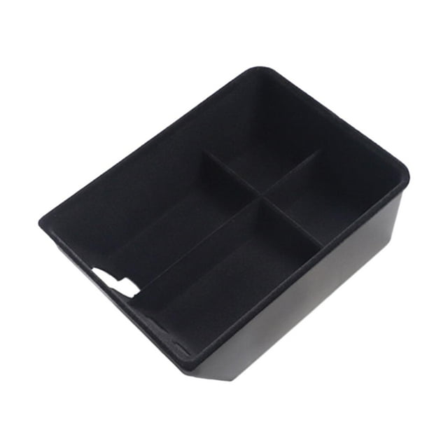Soporte organizador de consola central, a prueba de polvo, bandeja de inserción resistente al agua sólida, caja de almacenamiento de reposabrazos de flocado