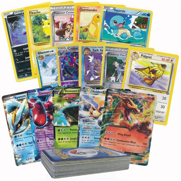50 Random Pokemon Cards With Foils Rares And 1 Ex Walmart Com