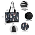 thumbnail image 2 of FORMRS Canvas Laptop Tote Bag for Women with 15.6" Computer Compartments Shoulder Handbag, Jolly Snowman, 2 of 7