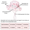 thumbnail image 6 of 2 Pack Baby Toddler Sun Hat UPF 50+ Sun Protection Bucket Hats for Boys Girls Wide Brim Beach Hat Kids Bucket Hat Age 0-6 Years, 6 of 7