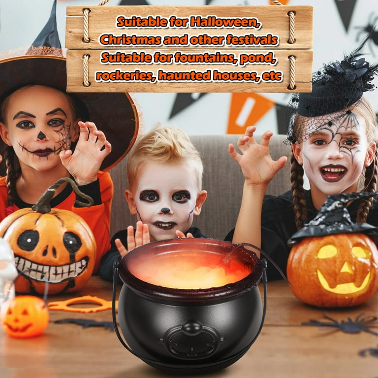 Machine à Fumée D'Halloween Fabricant De Brume Changeant De Couleur En Forme De Chaudron Machine à Fumée EU/US/UK Brumisateur Décoration De Fête