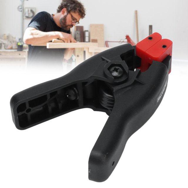 ANGGREK Outils à Main de Maintien de Travail, Pince à Ressort Lourde, Pince à Ressort Outils à Main de Maintien de Travail Résistants en Plastique Mobile de Force Réglable une Pince 30mm