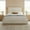 White, variant on King Size Upholstered Platform Bed Frame with Extended Wood Headboard, Modern Velvet Upholstered Base, No Box Spring Needed for Bedroom, White