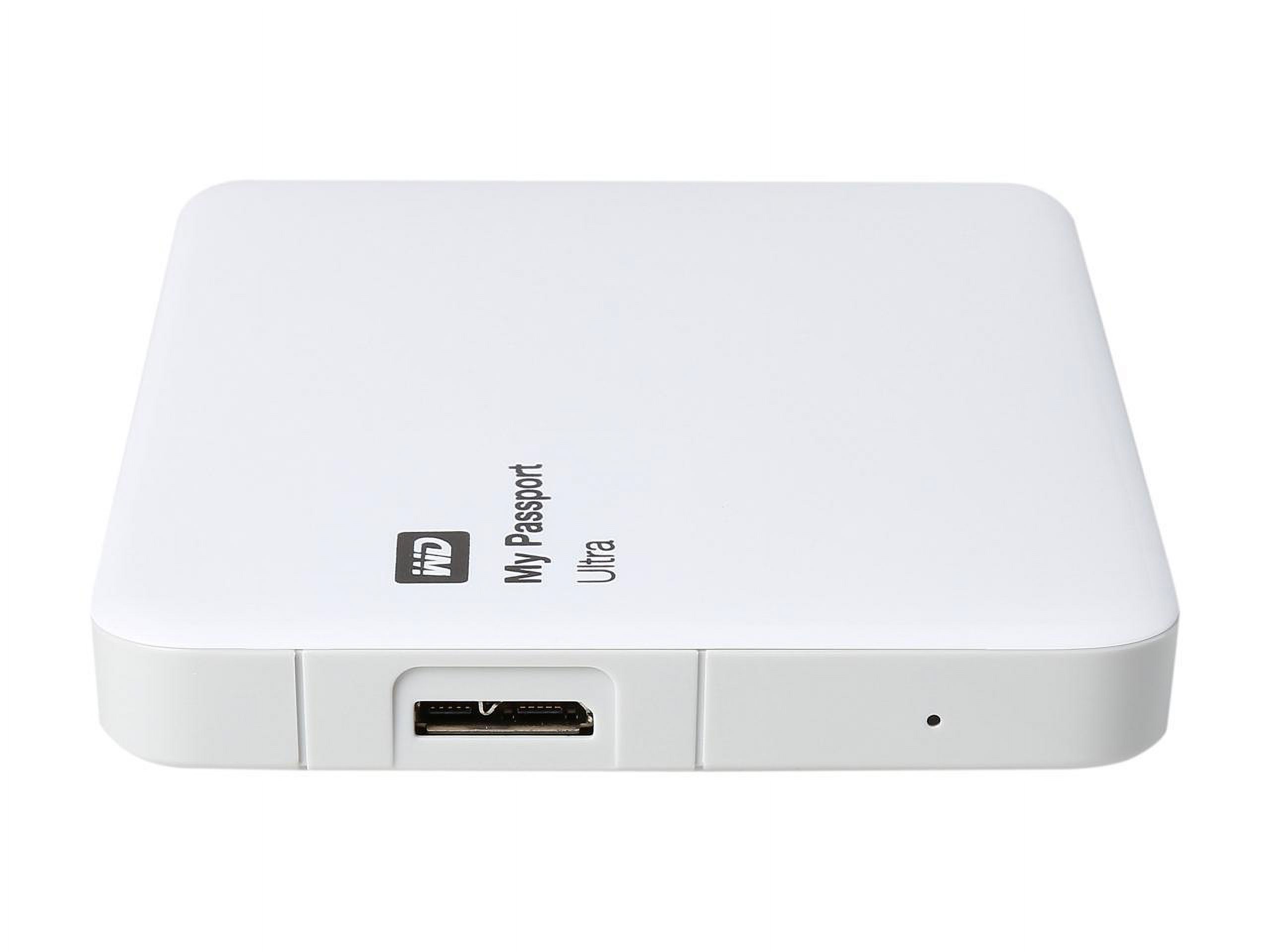 WD My Passport Ultra WDBGPU0010BWT-NESN 1 TB Portable Hard Drive, External, Brilliant White - image 3 of 5