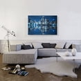 thumbnail image 2 of ARTCANVAS Blue Chicago Illinois Skyline Canvas Art Print - Size: 40" x 26" (1.50" Deep), 2 of 9