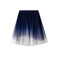 thumbnail image 5 of Women's Elegant Tulle Skirts, Gradient Color Elastic A-Line Layered Short Skirt Streetwear, 5 of 10
