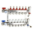 thumbnail image 3 of INTBUYING 6-Branch Stainless Steel Floor Heating Water Distributor PEX Radiant Floor Heating Manifold Set Pipe Fittings, 3 of 4