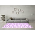 thumbnail image 3 of Ahgly Company Indoor Square Trellis Purple Contemporary Area Rugs, 3' Square, 3 of 4