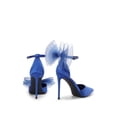 thumbnail image 4 of Zapatos de Tacón de Satén Azul para Mujer DREAM PAIRS SDPU2322W con Tacón de 10 cm, 4 of 5