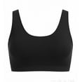 thumbnail image 4 of Women's Sports Bra Bikini Top - Push Up U Neck Tank Crop Bathing Suit Top, Solid Color Athletic Swim Top for Beach Pool Summer Outdoor Wear (S-XXL), 4 of 4