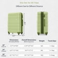thumbnail image 2 of Maritcute 3Pcs Luggage Set 20'' Airline Certified Carry-on 24'' And 28'' Expandable Hardshell Luggage Lightweight Spinner Wheels Suitcase Sets With TSA Lock, 2 of 9