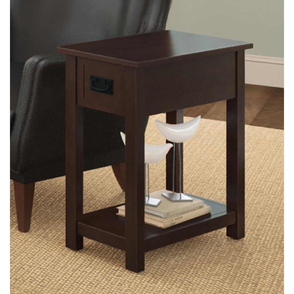 Alaterre Mission Chairside Table Espresso