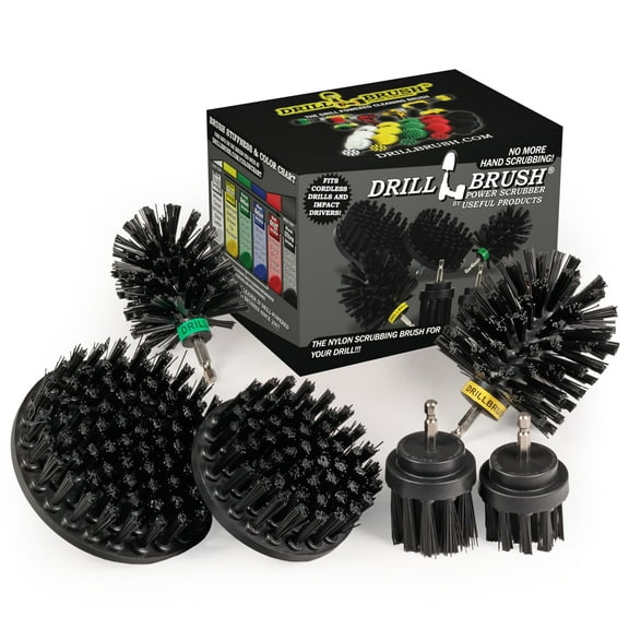 The Ultimate No-Wire Grill Brush Kit - BBQ Accessories - Drill Brush - Rust Remover - Cast Iron Skillet - Grill Cleaner - BBQ Brush - Grill Accessories - Grill Scraper - Electric Smoker - Gas Grill