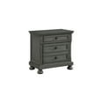 thumbnail image 5 of DeeHome Jackson Modern Style 2-Drawer Nightstand Made with Wood & Rustic Gray Finish, 5 of 6