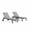 Brown, variant on Garvee 2 Pack Outdoor Chaise Lounge Chairs, with 1 Side Table, 5 Level Backrest, Blue
