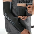 thumbnail image 3 of Unique Bargains 1 Pair Soft Arm Sleeves for Outdoor Arm Cover Black Gray, 3 of 5
