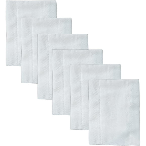Ruvanti 10 Pack Newborn Diapers White , 100% Organic Cotton Pre Fold Cloth Diapers, Reusable Baby Diapers, Extra Large 13X19 inch Burp Clothes for Baby Girl, Boy, Toddler,
