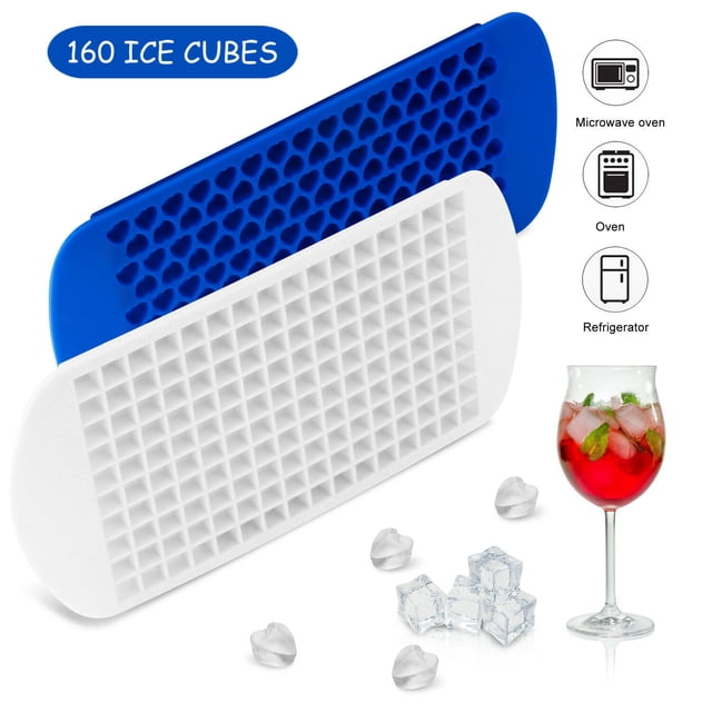 Moldes para hacer cubitos de hielo, minibandejas pequeñas de silicona de grado alimenticio para Bar, cócteles de whisky