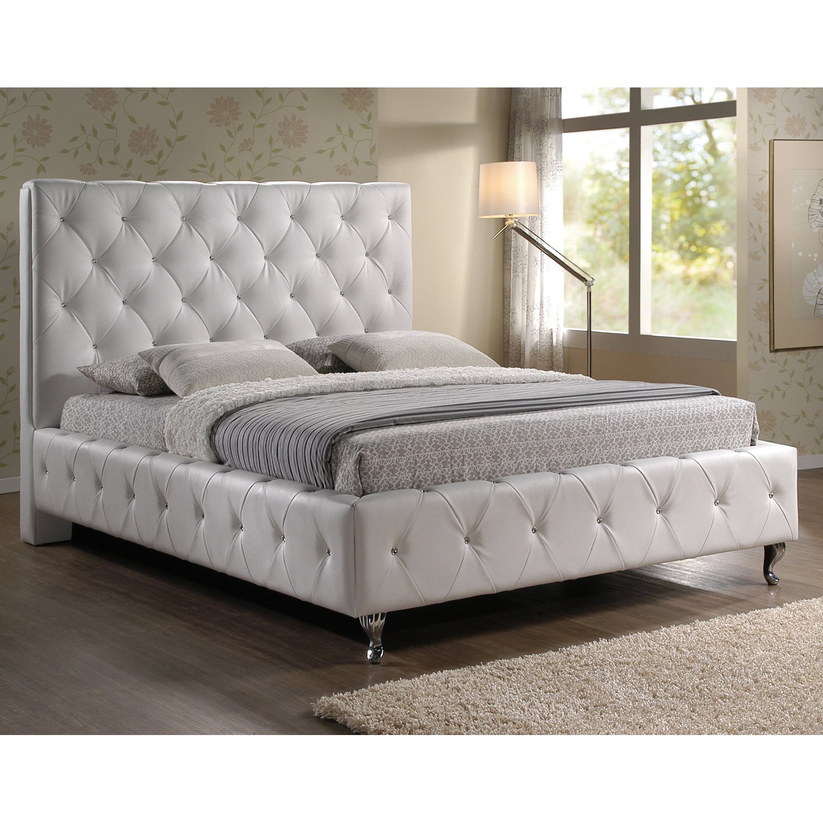 Baxton Studio Stella Upholstered Platform Bed