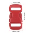 thumbnail image 2 of Uxcell Plastic Buckles 20 Pack Quick Side Release Clips Red 11mm, 2 of 6
