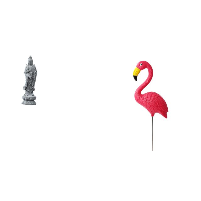 Estatua de Guan Yin,Estatua de Guan Yin para decoración del hogar.,Estatua de estaca de jardín,Adorno de flamenco para jardín,patio,porche,Estatua de