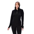 thumbnail image 6 of Merino.tech Merino Wool Hoodie Women - Slim Fit 100% Merino Wool Base Layer Women Half Zip Thermal Long Sleeve Shirt & Socks, 6 of 7