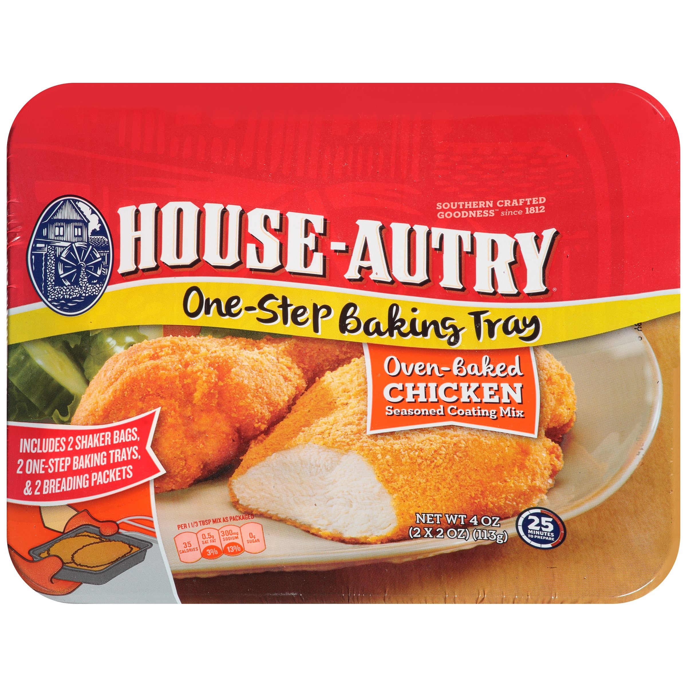 (3 Pack) HouseAutryÃ Â® OvenBaked Chicken Seasoned Coating Mix 22 oz