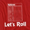 thumbnail image 2 of Yahtzee Lets Roll Women's T Shirt, Red, Small, 2 of 6