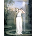 thumbnail image 2 of Waterhouse, J. W. 12x14 Gold Ornate Wood Framed with Double Matting Museum Art Print Titled - Ondine, 2 of 4