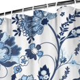 thumbnail image 3 of Wildflower and Bee Shower Curtain 72x72 Inches, Rustic Botanical Design, Quick-Drying Polyester with Hooks, 3 of 5
