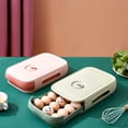 thumbnail image 3 of Billuyoard Organizador para guardar huevos Estuche reutilizable Cajón de refrigerador de gran capacidad con soporte recargable vacío Almacenamiento para Organizadores de utensilios de cocina Rosado Billuyoard HA009070-02, 3 of 6