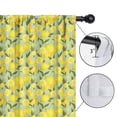 thumbnail image 4 of Blackout Kids Curtains,Yellow Lemon Fruit Slices LightGreen Pattern Childrens Insulated Curtains Set Of 2,Bedroom Essentials,Toddler Room Decor 42"x54", 4 of 5