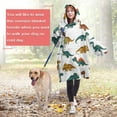 thumbnail image 4 of Wearable Oversized Blanket,Dinosaur Pattern Wearable Blanket Hoodie for Adults,Cozy Hooded Blankets with Super Pockets,Super Warm Fuzzy Pullover for Women & Men, 4 of 6