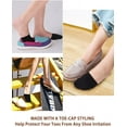 thumbnail image 4 of 6 Pairs Toe Topper Socks Women - Half Socks Women No Show Liner Socks, 4 of 6