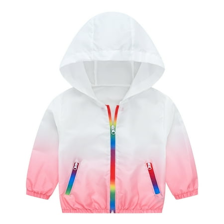

MuZeFu Toddler Girl Clothes Clearance under $5 Girls And Boys Summer Sun Srotection Clothes Hooded Long Sleeve Shirt Sun Sonditioning Clothes