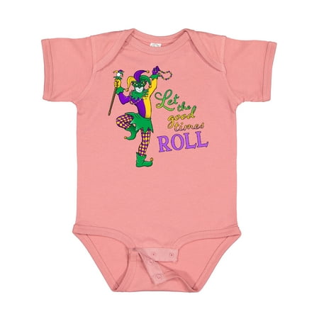 

Inktastic Let the Good Times Roll Mardi Gras Jester Boys or Girls Baby Bodysuit