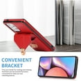 thumbnail image 5 of Crossbody Wallet Women Case for Samsung A32 5G,[RFID Blocking] Credit Card Holder with Should Strap,Premium PU Leather Purse Metal Buckle Folio Flip Cover for Samsung Galaxy A32 5G, Red, 5 of 8