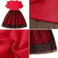 thumbnail image 6 of IPIO Girls Red Heart Dress with Black Tulle Skirt and Puff Sleeves, Valentine’s Day Birthday Party Dress, 6 of 6