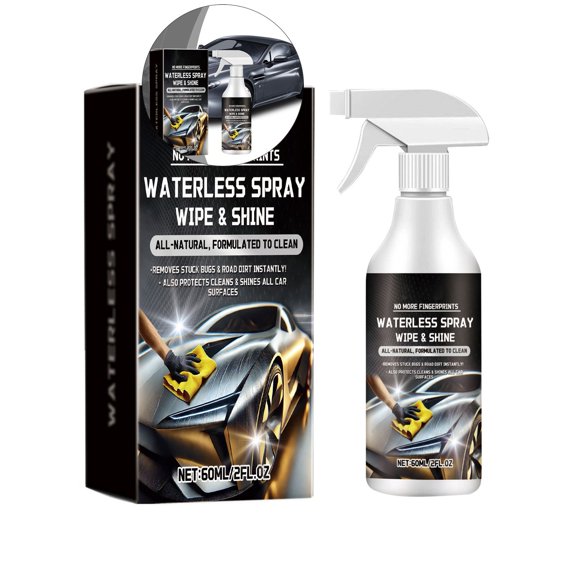 WNFJR 60ml Car Cleaner - Powerful Stain & Fingerprint Removal, Bird Droppings Cleaner, Brightness Restorer, Ideal for All Vehicles