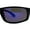 Black Blue Purple Mirror, variant on Polarized Mens True Classic Wrap Around Biker Style Sport Sunglasses All Black
