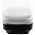 thumbnail image 3 of EcoQuality Meal Prep Containers [150 Pack] Black Rectangle Containers with Lids, Food Storage Bento Box, Microwavable, Premium Bowl, Stir Fry | Lunch Boxes | BPA Free | Freezer/Dishwasher Safe (12 oz), 3 of 5