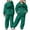 A-Dark Green46, variant on Child Boys Girls Sweatsuits 2 Piece Track Suit Long Sleeve Letter Printed Hoodie Pullover Jogger Pants Kids Activewear Versatile Outfit