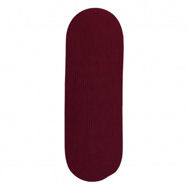 Colonial Mills TG75R024X060 2 x 5 Pi Tortuga Zone Ovale Tapis&44; Bordeaux