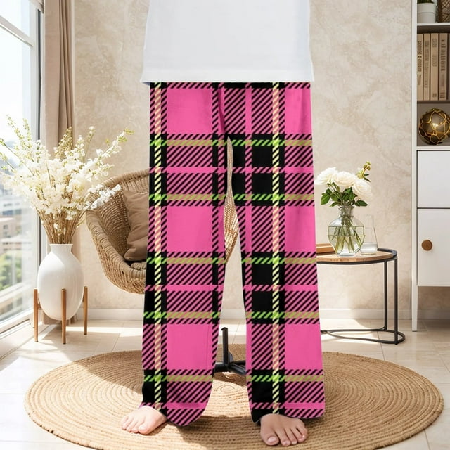 Pantalones largos de franela a cuadros, térmicos, casuales, de moda, para niños y niñas.