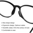 thumbnail image 3 of [96 pares] Almohadillas nasales adhesivas Almohadillas nasales antideslizantes para anteojos Gafas de sol Gafas (Negro), 3 of 5