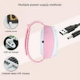 thumbnail image 4 of POINTERTECK Watch Mini Handheld Portable Fan with Comfortable Wrist Strap  Ultra-quiet Three-speed Electric Rechargeable Usb Folding Fashion Compact Small Fan  Office  Outdoor Travel Fan, 4 of 6