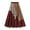 Red, variant on Aueoeo Women's Midi Skirt Plaid Layered Patchwork A Line Skirts High Waist Elastic Waist Boho Fashion Skirts