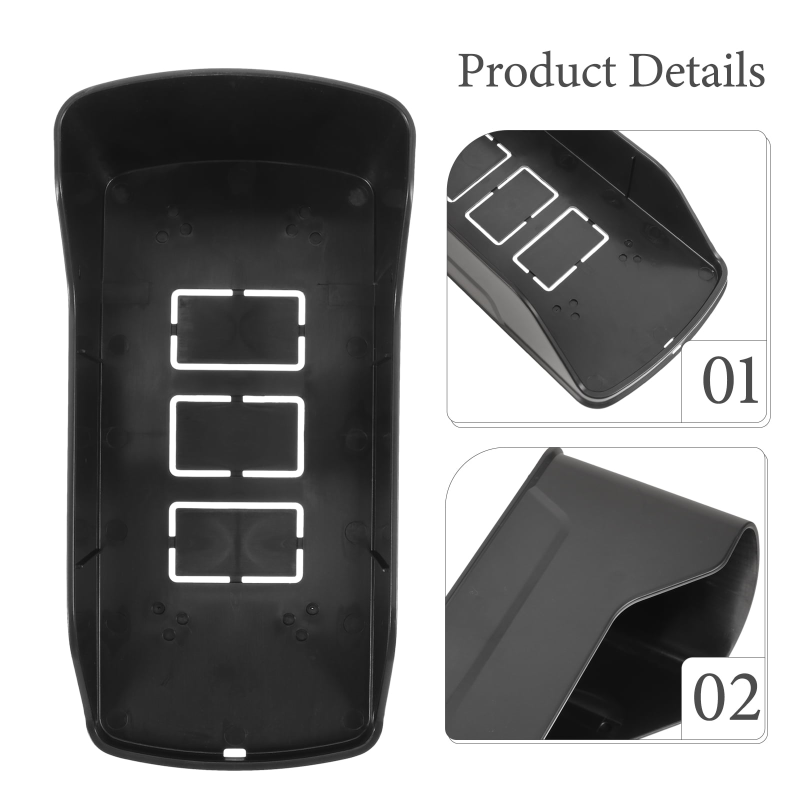 WHAMVOX 1Set Waterproof Doorbell Cover Black for Weather Resistance